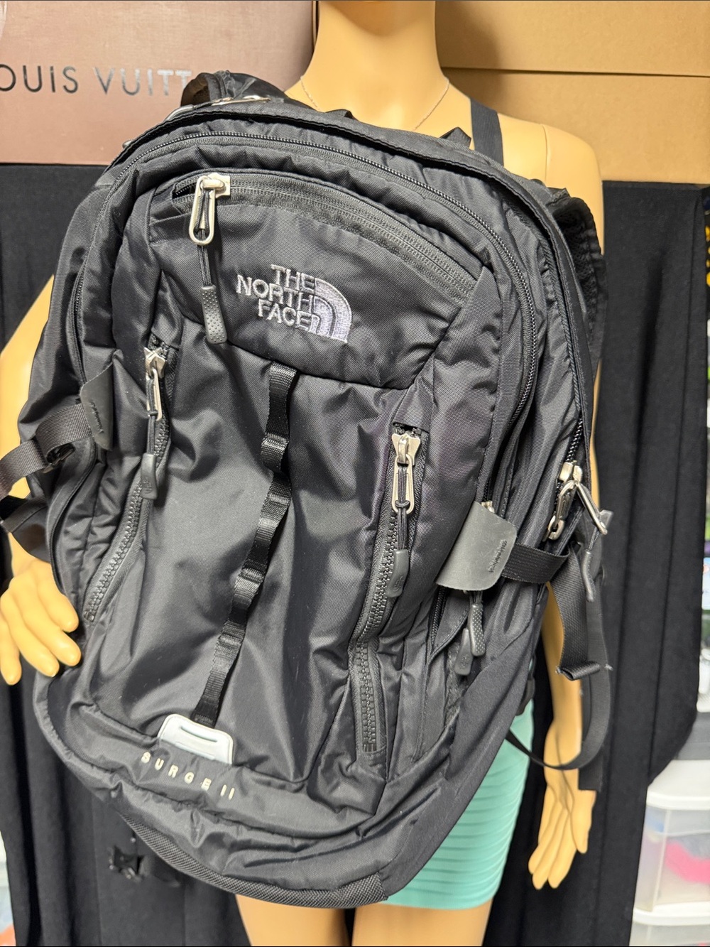 The North Face Black Backpack with Silver Logo - Picture 15 of 15